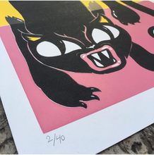 Load image into Gallery viewer, Crawling cat silkscreen print