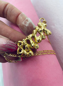 Bitch Necklace Gold