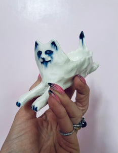 Mini cat porcelain