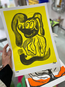 Yellow Dog A3 riso print